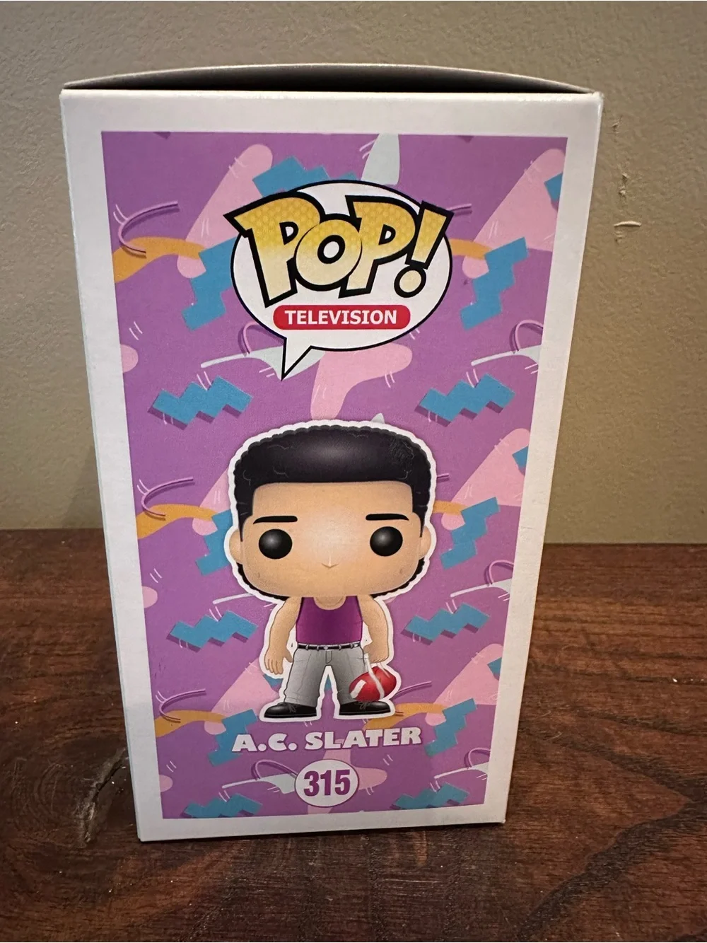 Funko Pop! A.C. Slater in Purple Shirt and Gray Pants 315 - Picture 2 of 6
